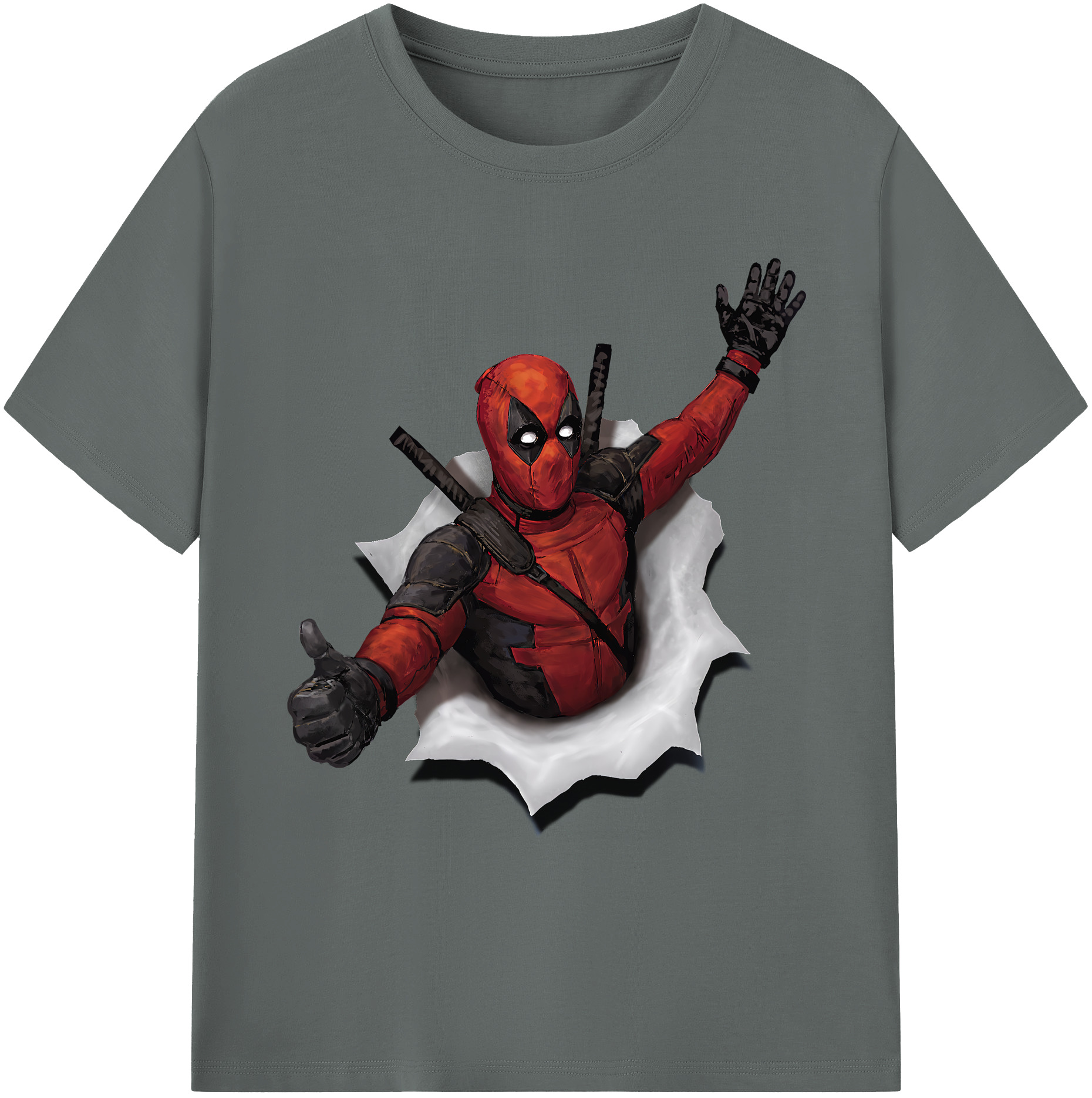 （画像用） Deadpool デッドプール 綿100％ メンズ半袖Tシャツ｜肌触りやわらか＆通気性
